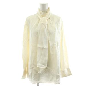 25SS COUDREY JACQUELINE シャツ ブラウス ボウタイ 長袖 40 白 ホワイト 5108290