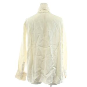 theory luxe 25SS COUDREY JACQUELINE シャツ ブラウス ボウタイ 長袖 40 白 ホワイト 5108290