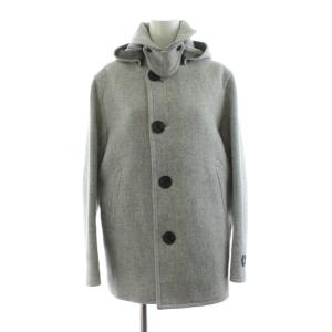 ウールコート ミドル丈 フード 2 グレー 17A-KWK-001 /KU
