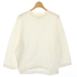 コットン7分袖カットソー Tシャツ 七分袖 3 白 ホワイト SL7W-T307 /TK