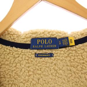 POLO RALPH LAUREN フリースジャケット ボア アウター フーディ S ベージュ /KH