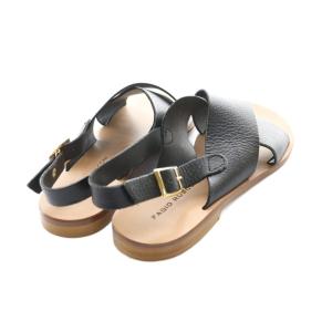 FABIO RUSCONI サンダル 35 黒 ブラック ベージュ /SS OS