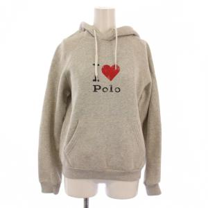 パーカー スウェット トレーナー プルオーバー 長袖 プリント 裏起毛 S グレー /BM