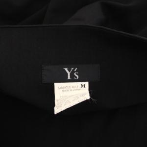 Y's ヨウジヤマモト ラップスカート 巻き タイト マキシ ロング ウール ワンカラー 無地 M 黒 ブラック