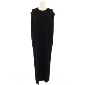 23SS KENSINGTON SLEY ワンピース ロング ノースリーブ 38 黒 ブラック 03-3105763