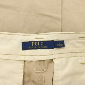 POLO RALPH LAUREN チノパン パンツ 2 ベージュ クロップド丈 裾ボタン /RR