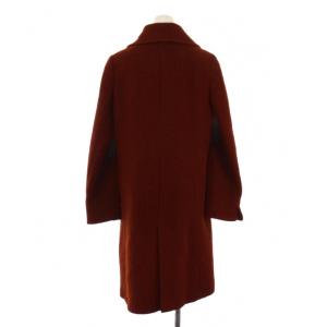SCAPA ステンカラーコート ロング アルパカ ウール 38 茶 /BM