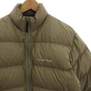 mont-bell ネージュダウンジャケット ナイロン ジップアップ M カーキ 1101254 /HN