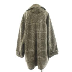 Spick&Span 23AW Wスライバーチェックハーフコート アウター 38 ベージュ 23020200204040 /AN35