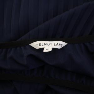 Helmut Lang フレアスカート レース M ネイビー ブラック
