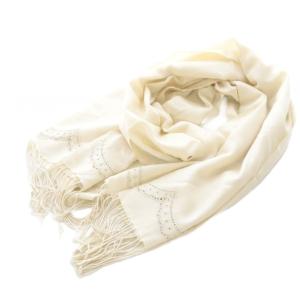 マフラー ストール フリンジ アイボリー /SR