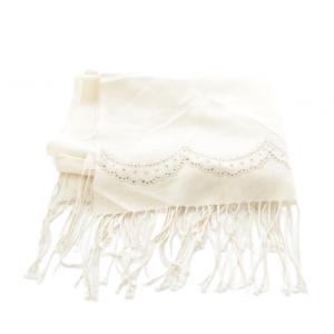 Chloe マフラー ストール フリンジ アイボリー /SR
