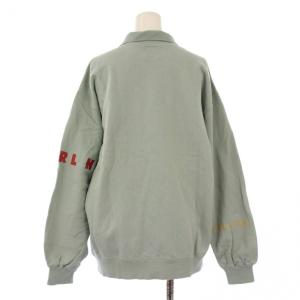 Karl Helmut スウェット トレーナー 長袖 レギュラーカラー ハーフジップ ロゴ プリント M 水色 ライトブルー /BB