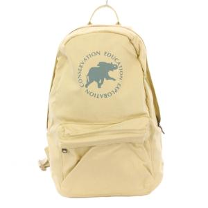 リュックサック デイパック ロゴ プリント 黄色 イエロー タグ付き /BB