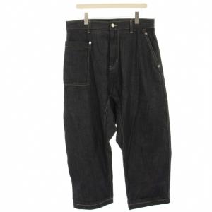 24SS PLATO-DAKIS デニムパンツ ジーンズ サルエルパンツ 40 紺 ネイビー /HN