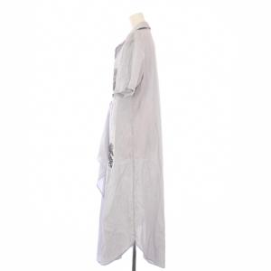 Y's ヨウジヤマモト シャツワンピース 半袖 ロング プリント 1 グレー YI-D01-027 /KH