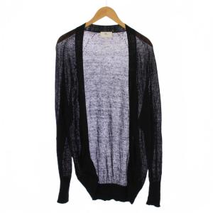 25SS Linen WG Cardigan F ブラック 25-080-HL-8201-10