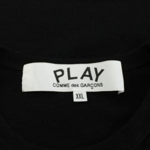 PLAY Comme des Garçons AD2025 Tシャツ カットソー 半袖 ロゴ ワッペン XXL 黒 ブラック AX-T064 /AN8