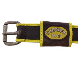DIESEL ONFIRE 00CGK7 ベルト 牛革 90/36 茶 イエロー /BM