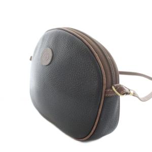 GUCCI ポシェット ショルダーバッグ レザー ロゴ 黒 ブラック 007・49・1113 /KU D