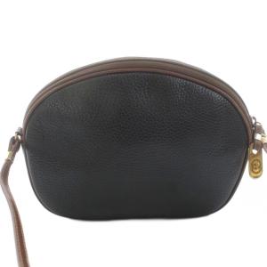 GUCCI ポシェット ショルダーバッグ レザー ロゴ 黒 ブラック 007・49・1113 /KU D