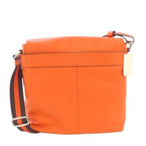 COACH チャールズ メッセンジャーバッグ ショルダーバッグ カウレザー 牛革 オレンジ F72362 /TK