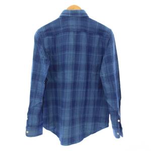 POLO RALPH LAUREN ネルシャツ カジュアルシャツ 長袖 レギュラーカラー チェック柄 XS 青 ブルー /BB