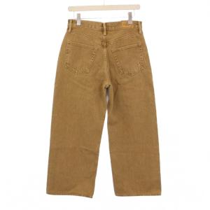 POLO RALPH LAUREN デニムパンツ ジーンズ ボタンフライ ワンカラー USED加工 W27 ベージュ タグ付き /BB