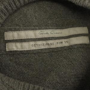 Rick Owens ニット プルオーバー カシミヤ M グレー RP02A7682