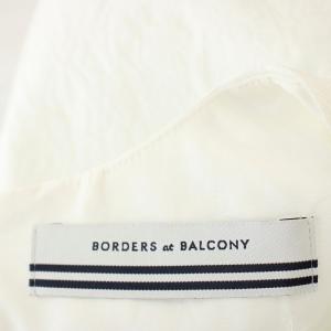BORDERS at BALCONY ジャガードペプラムトップス 36 ホワイト BD2211-3C-33