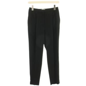 24SS Flow Pia テーパードパンツ スラックス イージー スリム 36 黒 ブラック 03-4206416-050-036