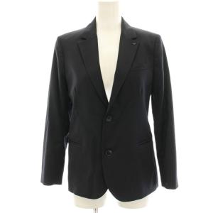 EMPORIO ARMANI シングルブレストスーツ テーラードジャケット 2B パンツ スラックス ウール 11A 紺 ネイビー 8N4V02