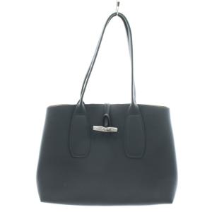 ロゾ トートバッグ ハンドバッグ ショルダーバッグ レザー 紺 ネイビー /AN18