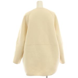 BEAUTY&YOUTH UNITED ARROWS ボアムートン リバーシブルコート ノーカラーコート ロング 白 ホワイト 1625-699-4902 /HN