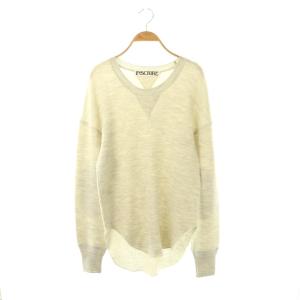 ニット カットソー 長袖 オートミール /DF