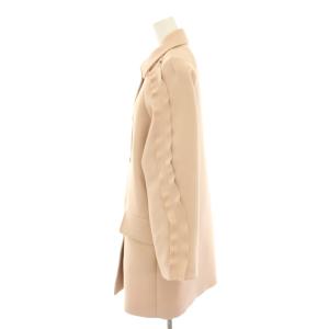 RED VALENTINO REDVALENTINO スカラップコート ステンカラーコート アウター フリル 38 ピンク P54101634 /YT