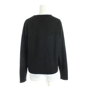 MUVEIL ニット 長袖 38 黒 ブラック クレジットカード柄 カードモチーフ PERSIAN EXPRESS /AP