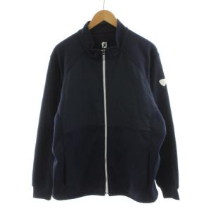 ジャケット ロゴ ジップアップ 2XL 紺 ネイビー /AN6