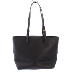 MICHAEL KORS JET SET TRAVEL トートバッグ ショルダーバッグ レザー 黒 /TK