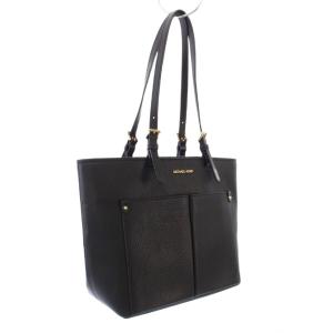 MICHAEL KORS JET SET TRAVEL トートバッグ ショルダーバッグ レザー 黒 /TK