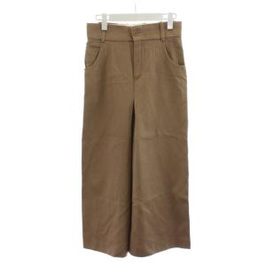 ワイドパンツ ウール 36 ベージュ /AN27