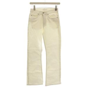 デニムパンツ フレア ジーンズ 25 白 ホワイト /G