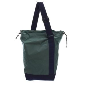 L.L.BEAN ライトウェイト シリンダー トート ウィズポケット トートバッグ ナイロン グリーン ネイビー 515290