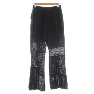 TODAYFUL 22SS PATCHWORK LACE PANTS パッチワークレースパンツ コットン 38 黒 ブラック