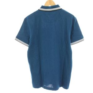 HUGO BOSS タグ付き REGULAR FIT 鹿の子ポロシャツ カットソー 半袖 M 青 ブルー 10241663