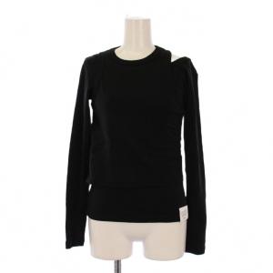 25FW LAYERED LONG?SLV TEE カットソー 長袖 ドッキング 1 黒 12423 /BM