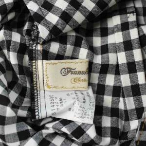 franche lippée キュロットパンツ ガウチョパンツ M 黒 ブラック 白 ホワイト チェック柄 /AP