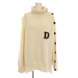 20AW セーター ニット タートルネック ワッペン 長袖 ウール F アイボリー 白 0509530204