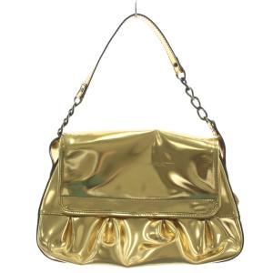 FENDI ハンドバッグ ワンショルダー レザー ゴールド色 /AN13 OH