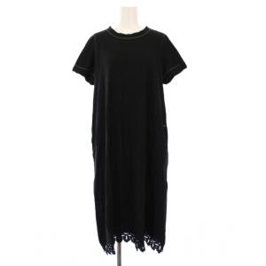 カットソーワンピース ロング 半袖 0 黒 5075051 /KH